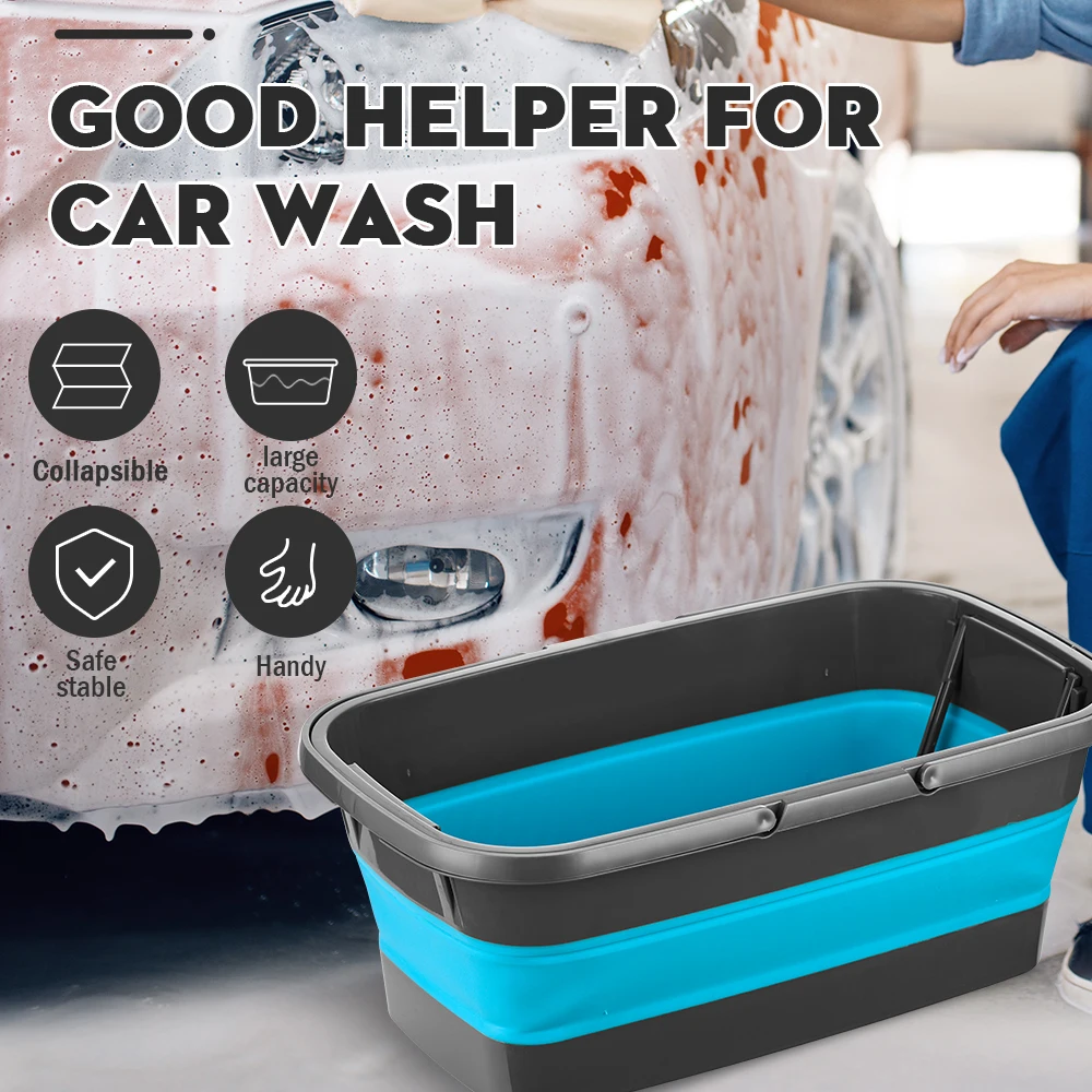 Portable Foldable Bucket Solid Basin Tourism Outdoor Clean Fishing Promotion Camping Car Wash Mop Folding |