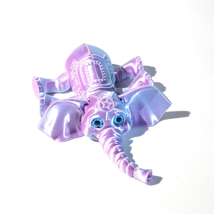 

MOONBIFFY Многошарнирная фигурка слона из пластика