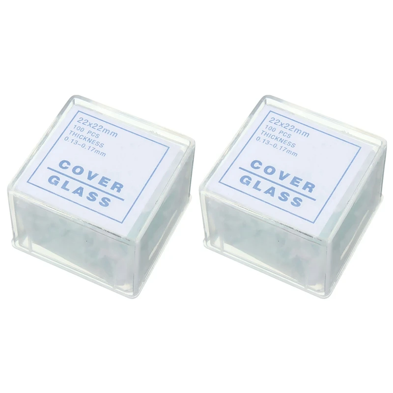 

400Pcs Transparent Slides Coverslips Coverslides 22X22mm For Microscope