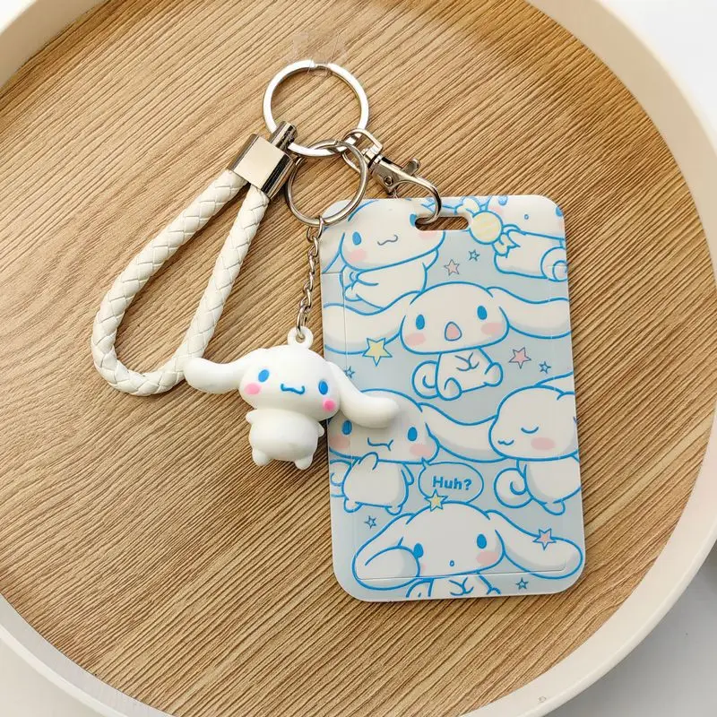 Sanrio Cinnamoroll Брелок С Рисунком Собаки Из Мультфильма Складной Женский ID-карта