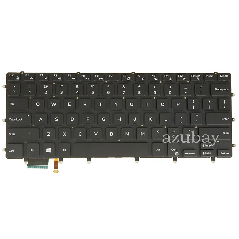 Клавиатура для Dell XPS 15 7590 9550 9560 9570 Inspiron 7568 2 в 1 7558 02 JGWG 0GDT9F с подсветкой испанская