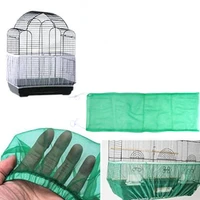 adjustable bird cage cover universal birdcage cover seed catcher nylon mesh parrot cage skirt easy to install high quality