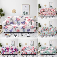 rose flower elastic sofa cover for living room sugar skull slipcover sectional couch cover corner sofa cover 1234 seater