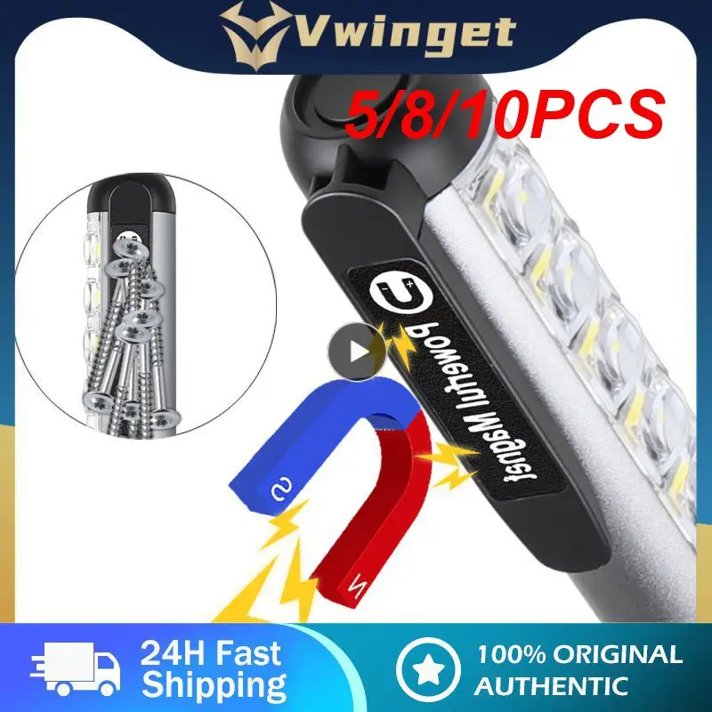 

5/8/10PCS Powerful Led Flashlight Power Bank Rechargeable Lamp Camping Lantern Usb Charging Battery Flashlight Flashlight