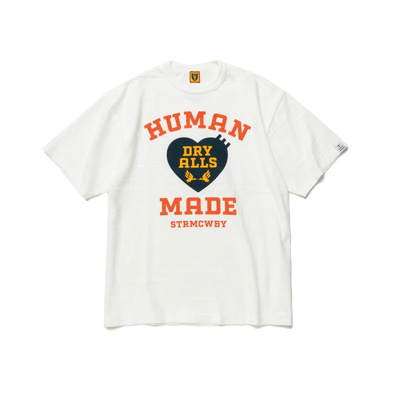 

New HUMAN MADE Heart Graphic T-shirt Men Women T Shirt Cotton Tees y2k