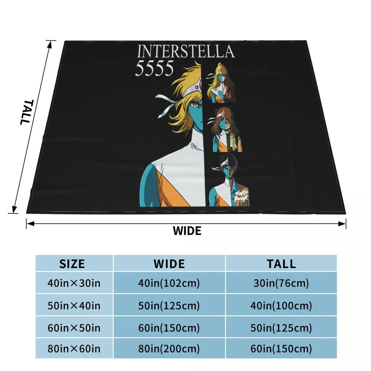 Плакат фильма Interstella 5555 V6 Daft Punk Dtg Swea Black Xs3Xl для женщин и мужчин