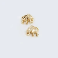 15844pcs 17x17mm 24k champagne gold color plated brass elephant charms pendants pendants high quality diy jewelry accessories