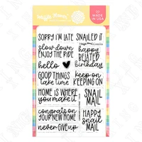 snailed it sentiments silicone stamps scrapbook diary decoration embossing template diy greeting card handmade 2022 new arrival