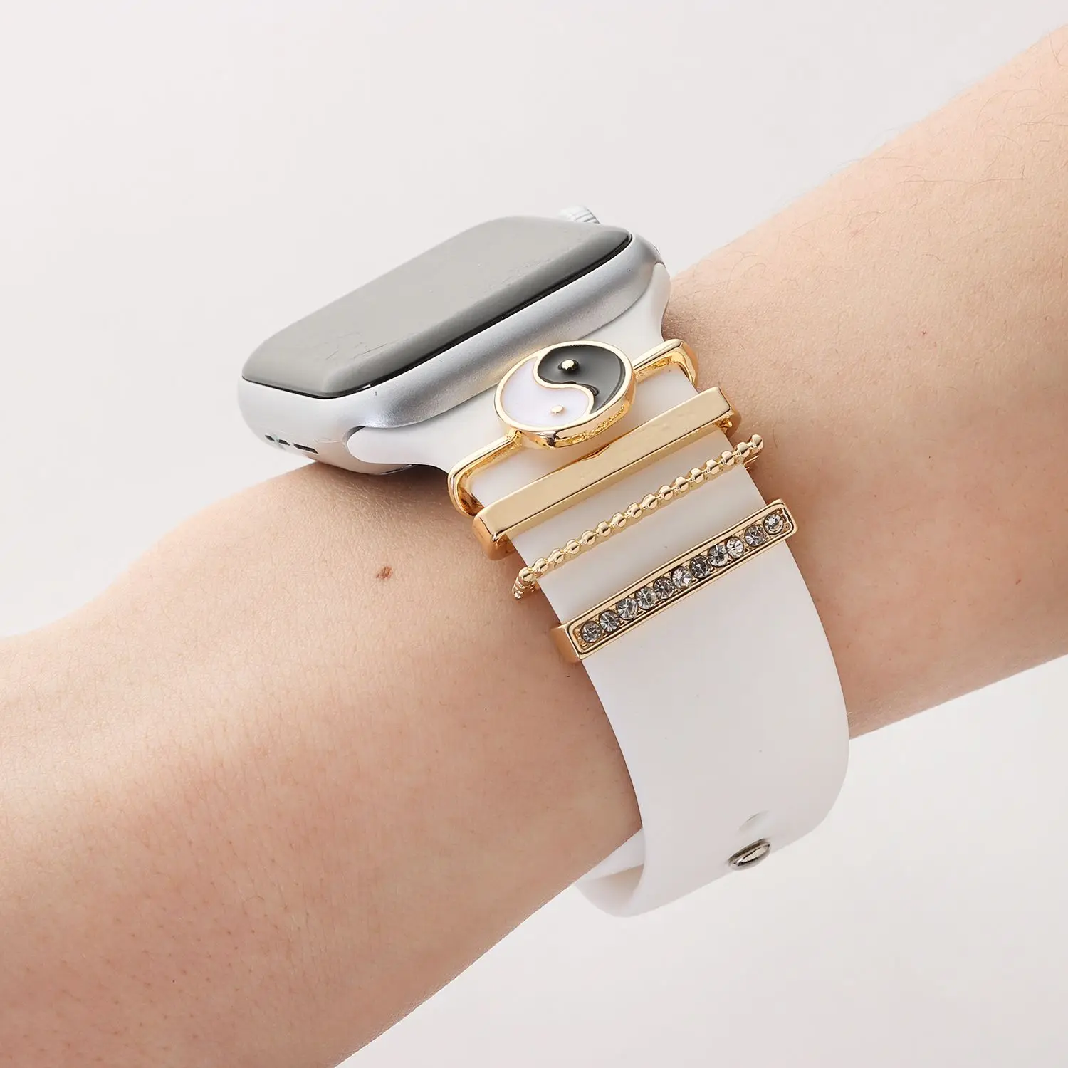 Браслет для Apple Watch Band алмазные ювелирные изделия подвески iWatch/Fitbit Charge 5/Galaxy 4