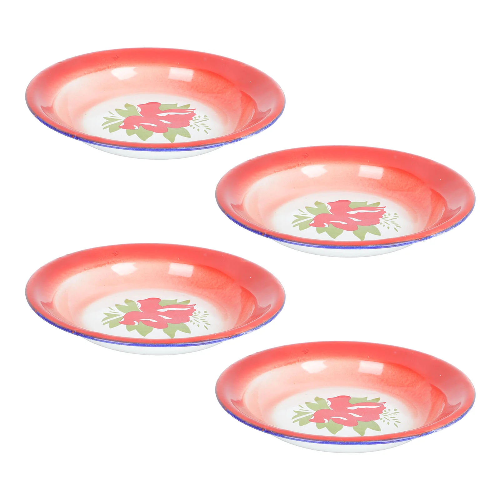 

Plate Enamel Plates Enamelware Serving Fruit Dishes Bowl Camping Tray Platter Salad Dinner Dish Largebowls Appetizer Shallow