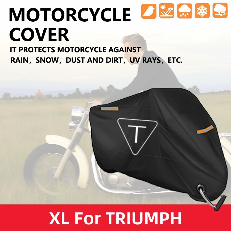 

Motorcycle Waterproof Full Cover For TRIUMPH SPEED FOUR 600 Speed Triple R RS S TWIN SPEEDMASTER Outdoor UV Protector Rain Dust