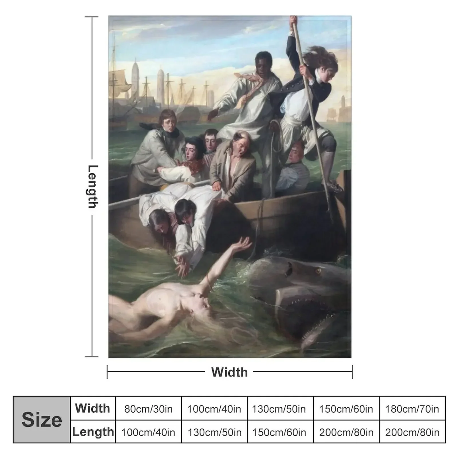 Одеяло John Singleton Copley Watson and the Shark диван-кровать детские одеяла для сна