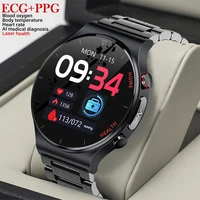 2022 new ecgppg smart watch men sangao laser health physiotherapy blood oxygen heart rate waterproof fitness sport smartwatch