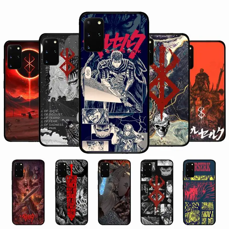 

Berserk Guts anime Phone Case for Samsung S10 21 20 9 8 plus lite S20 UlTRA 7edge