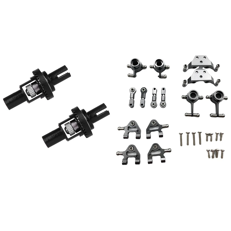 

1Set Metal Steering Cup Swing Arm Shock Absorber Plate For Wltoys P929 & 2X For Wltoys 1/28 Scare K969 Differential Box