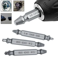 6 pcs damaged screw extractor drill bit set stripped broken screw bolt remover extractor easily take out demolition tools