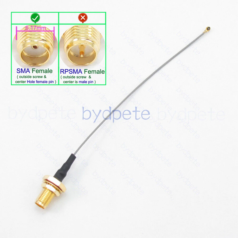 MHF5 IPX5 к SMA Женская переборка Водонепроницаемый коаксиальный кабель 0 81 мм