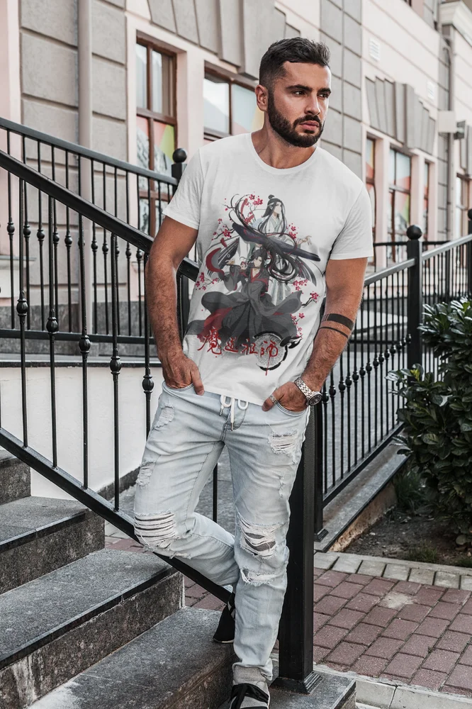 Основатель дьявольского футболки Lan Wangji and Wei Ying Mo Dao zu shi аниме