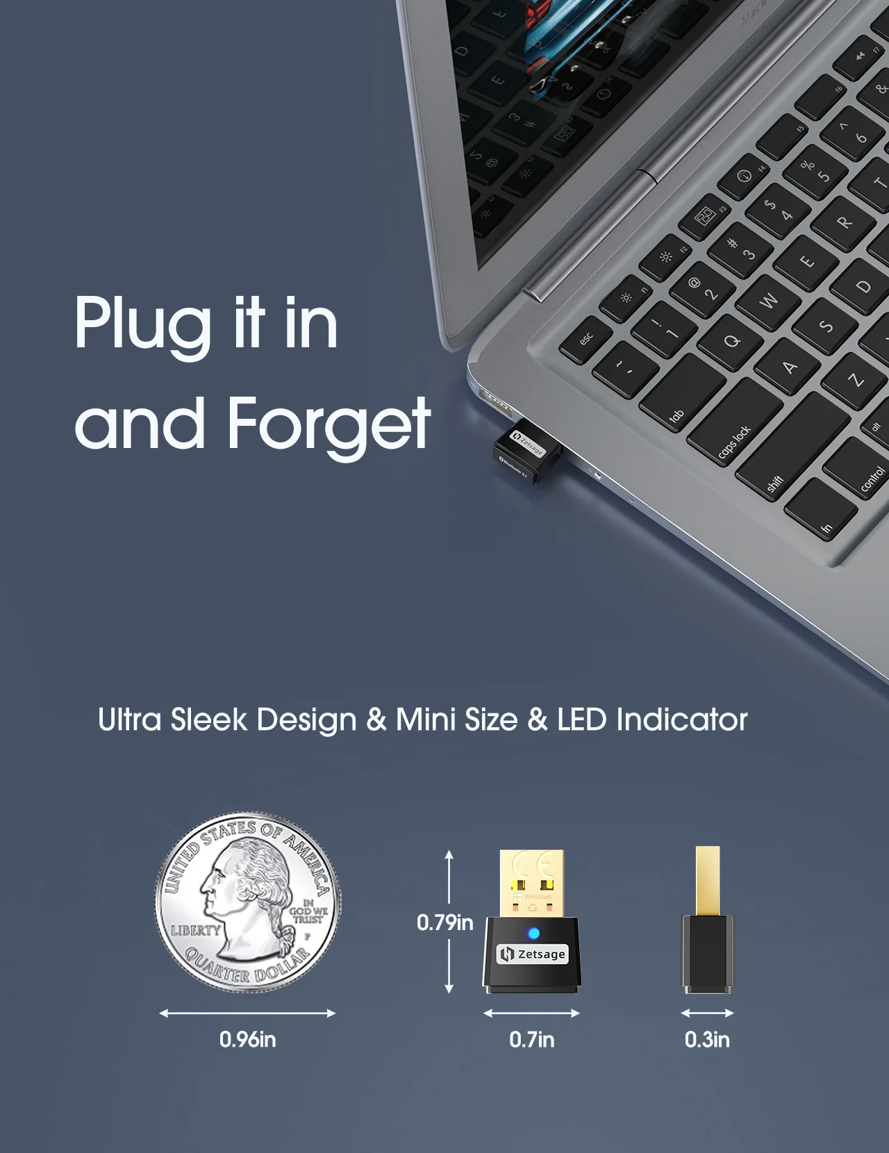 Zetsage BH519 BT 5 1 USB адаптер передатчик и приемник 2 в Bluetooth ключ для ноутбуков