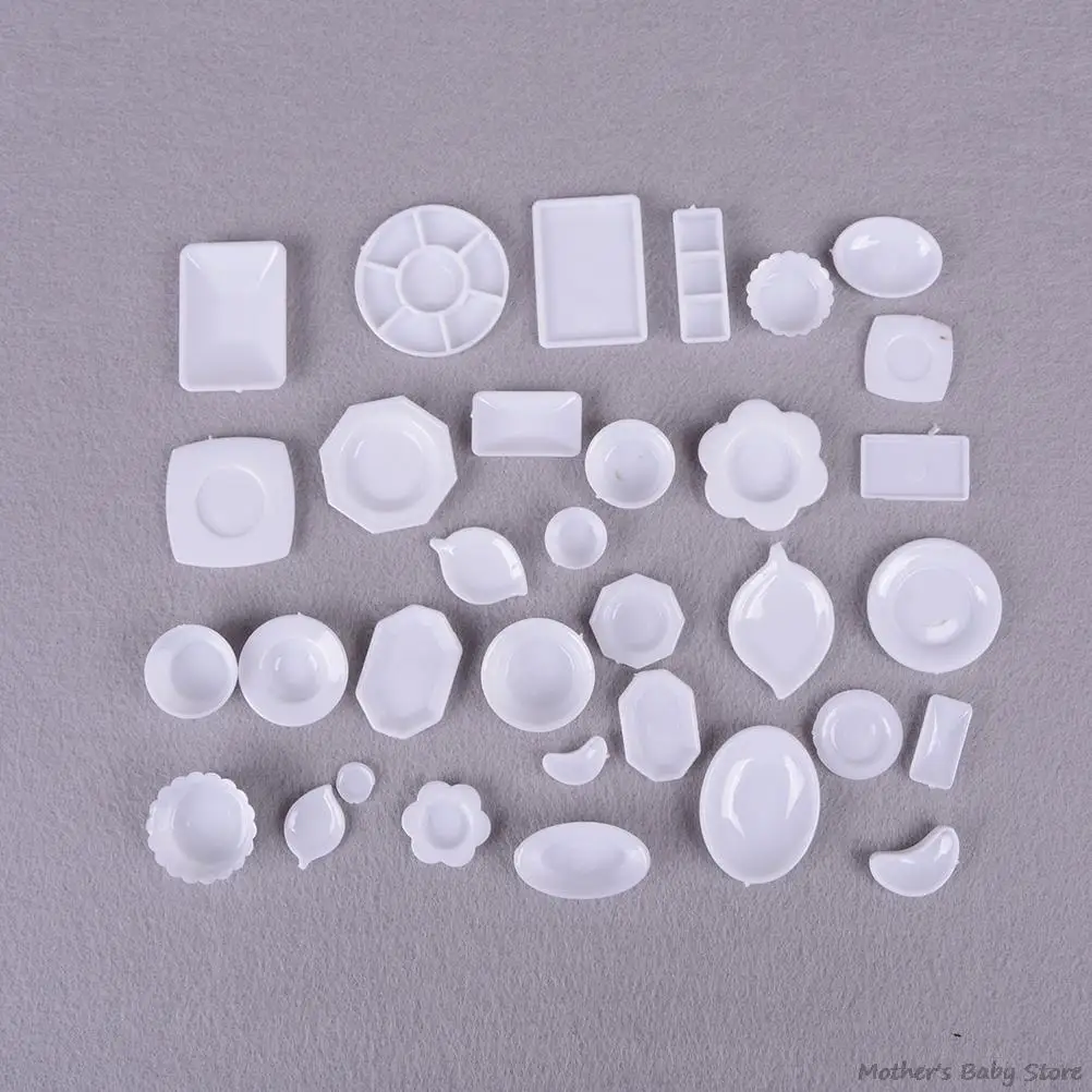 33 шт./компл. кухонная акриловая посуда для кукольного домика мини-тарелки чашки