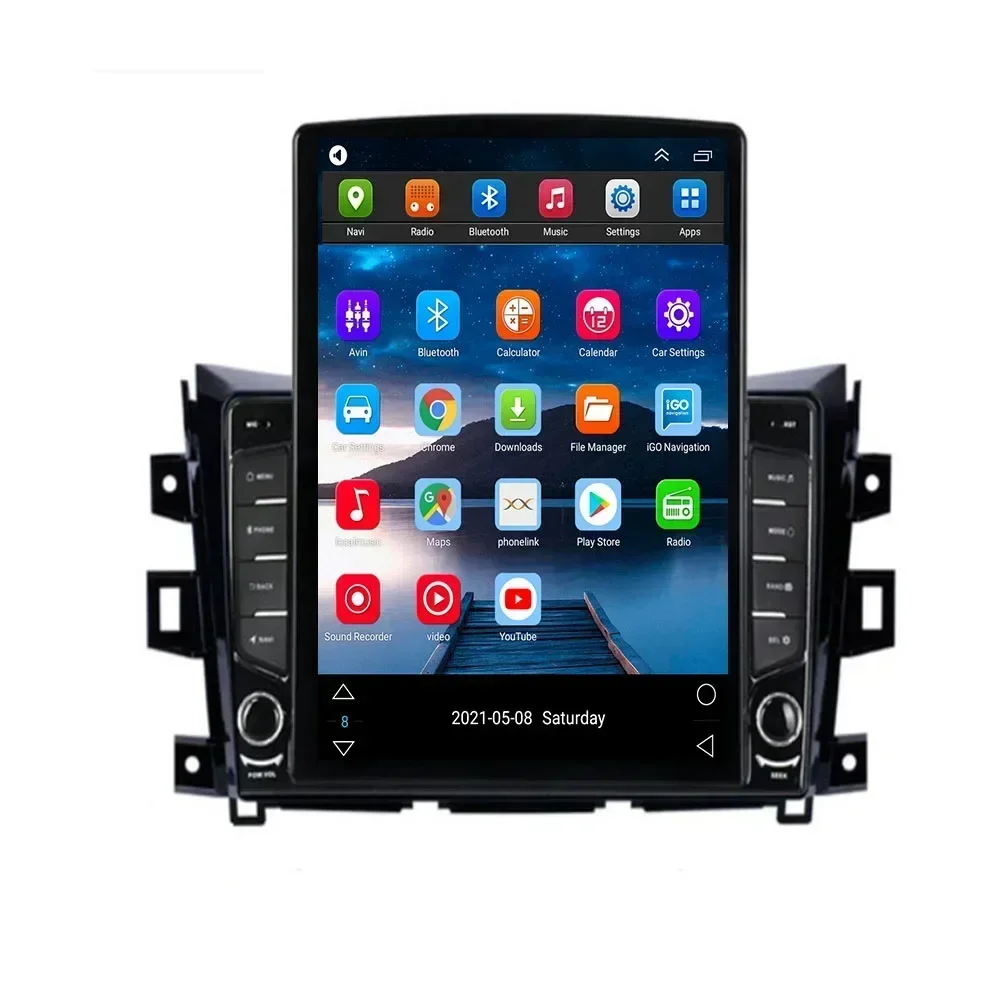 Автомобильный радиоприемник Tesla Style 2 Din Android 13 для Nissan NAVARA Frontier NP300 2011-2036