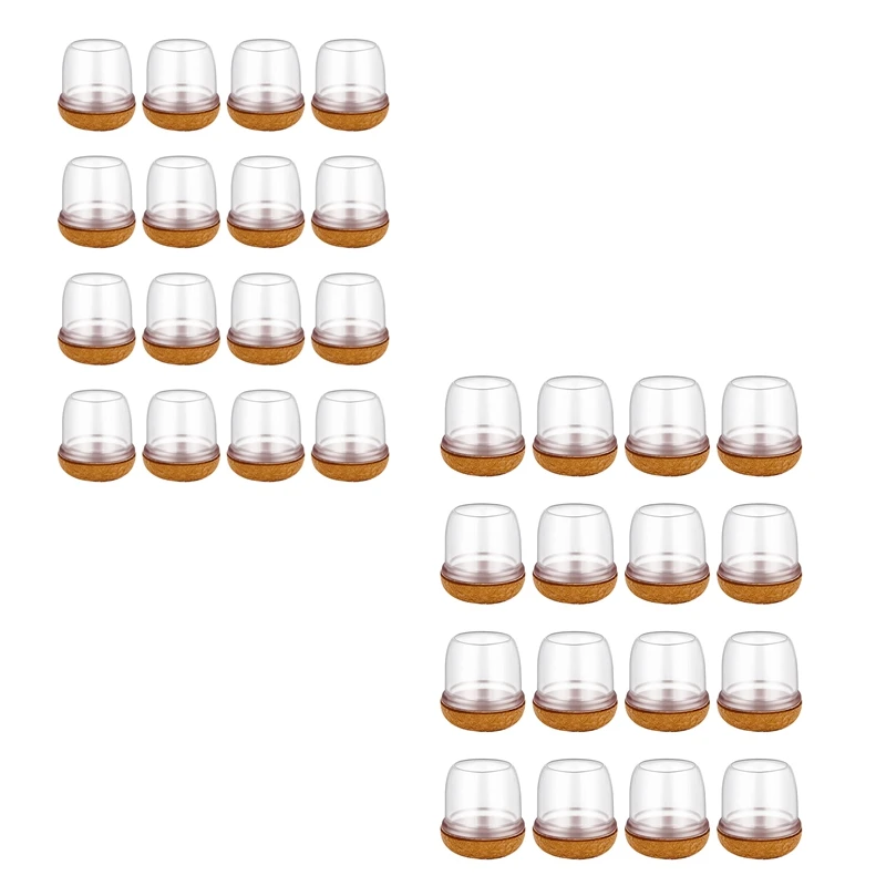 

Защитные колпачки для ножек стула, комплект из 16 круглых силиконовых колпачков для ножек стула с войлочными подушечками, столами и стульями