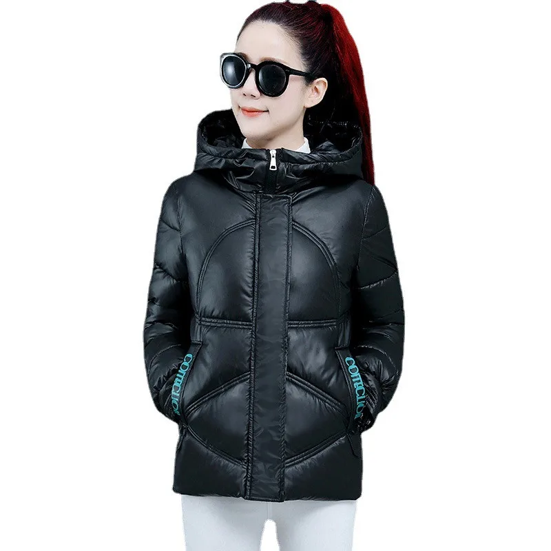 

Women Parka Winter Jacket Coat Hooded Outwear Warm Parkas Thick Cotton Padded Female Casual Basic Coats Overalls