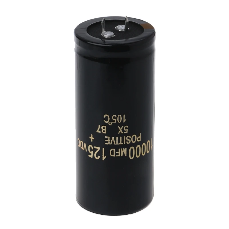 

125V 10000uF Aluminum Electrolytic Capacitor Can Replace 120V 100V Audio 35x80mm