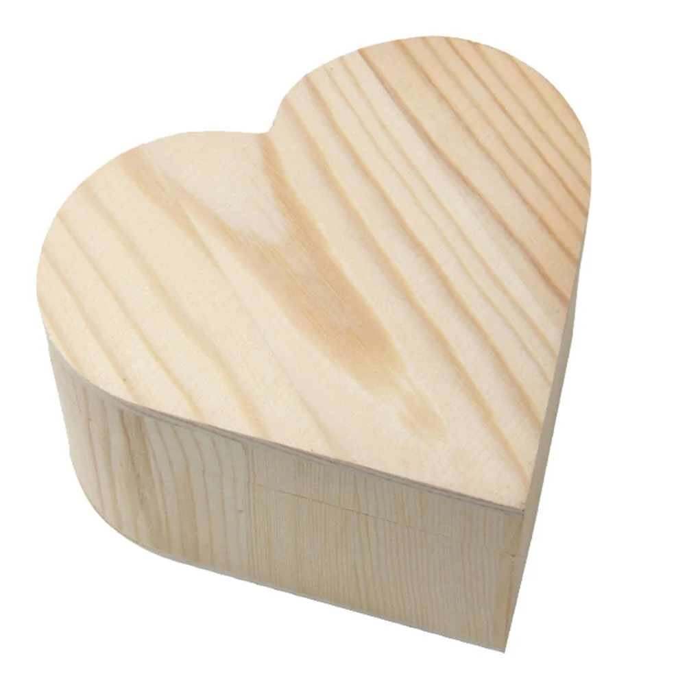 

Wooden DIY Painting Jewelry Box Organizer Unfinished Gift Storage Travel Toys Kids Graffiti Colored Coloring Handmade Blank