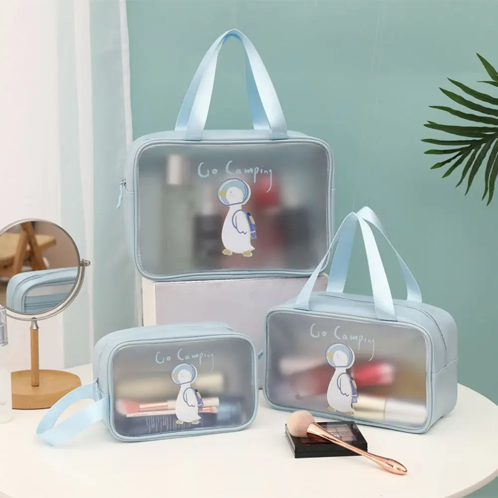 

Zipper Bag Square Bag Large Capacity PVC Makeup Bags Transparent Cosmetic Bag Storage Toiletry Bag Cosmetic Cases