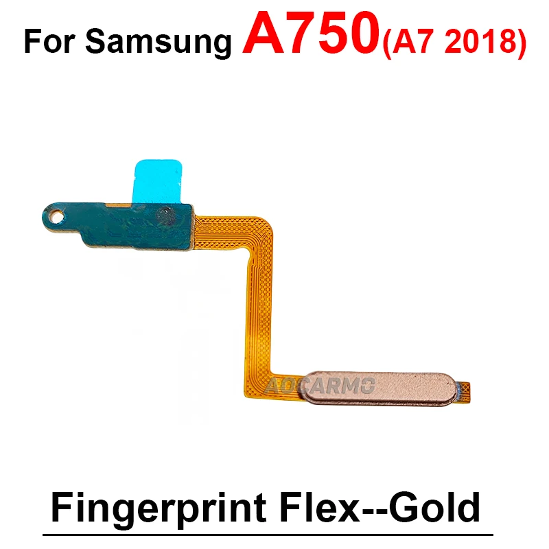 Для Samsung Galaxy A7 2018 A750 отпечаток пальца гибкий кабель Ремонт Запасные части