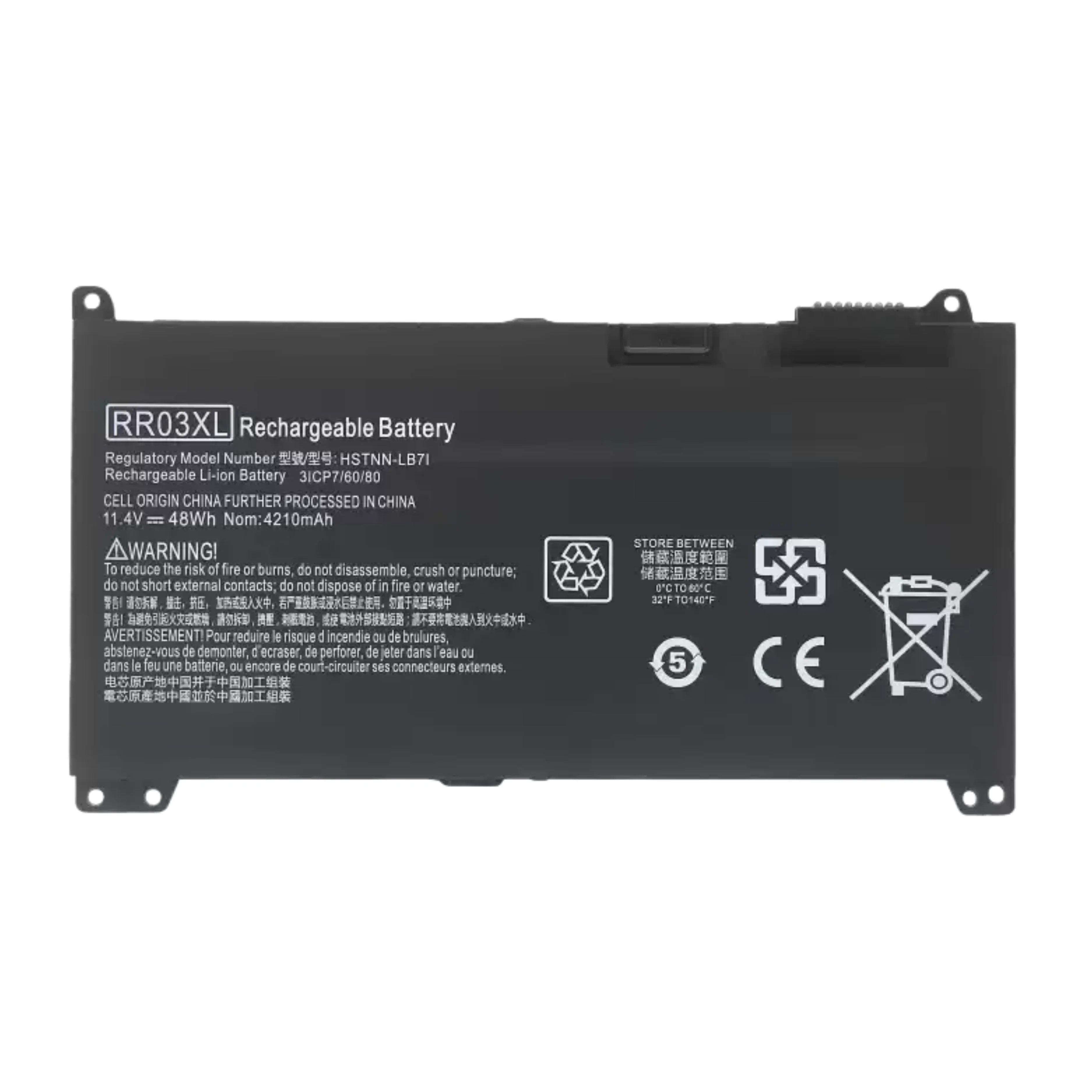 Фото Для RR03XL ProBook 430 440 450 455 470 G4 G5 HSTNN-LB7I 851477-421 №1