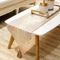 table runner sliver polyester coffee table runner wedding party decoration table runner camino de mesa 34210