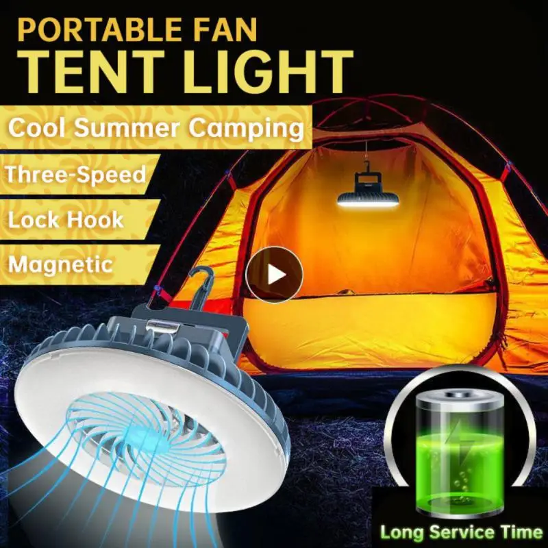 

Usb Rechargeable Tent Light Fan Tent Light Outdoor Emergency Lamp Portable Outdoor Fan Night Light Chandeliers Fan Light