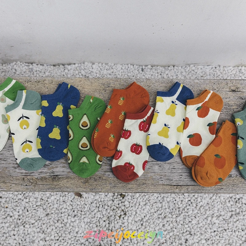 

Women's Fruit Pattern ankle Socks F86108