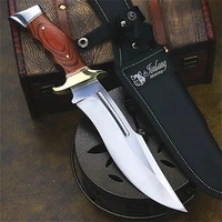 u s a color wooden handle outdoor hunting knife jungle straight outdoor tactical knife rescue blade edge defense knife edc tool