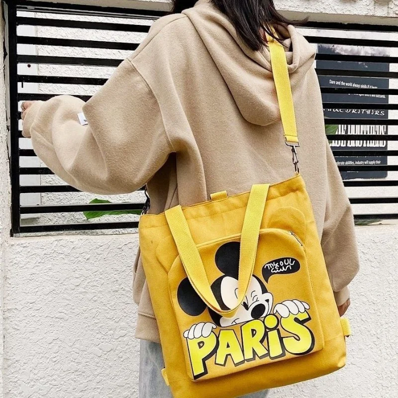 Disney Shoulder Bag for Women Girls Mickey Mouse Tote Bag Shopping Bag Cute Crossbody Bag Book Bag Luxury Handbags Free Shipping