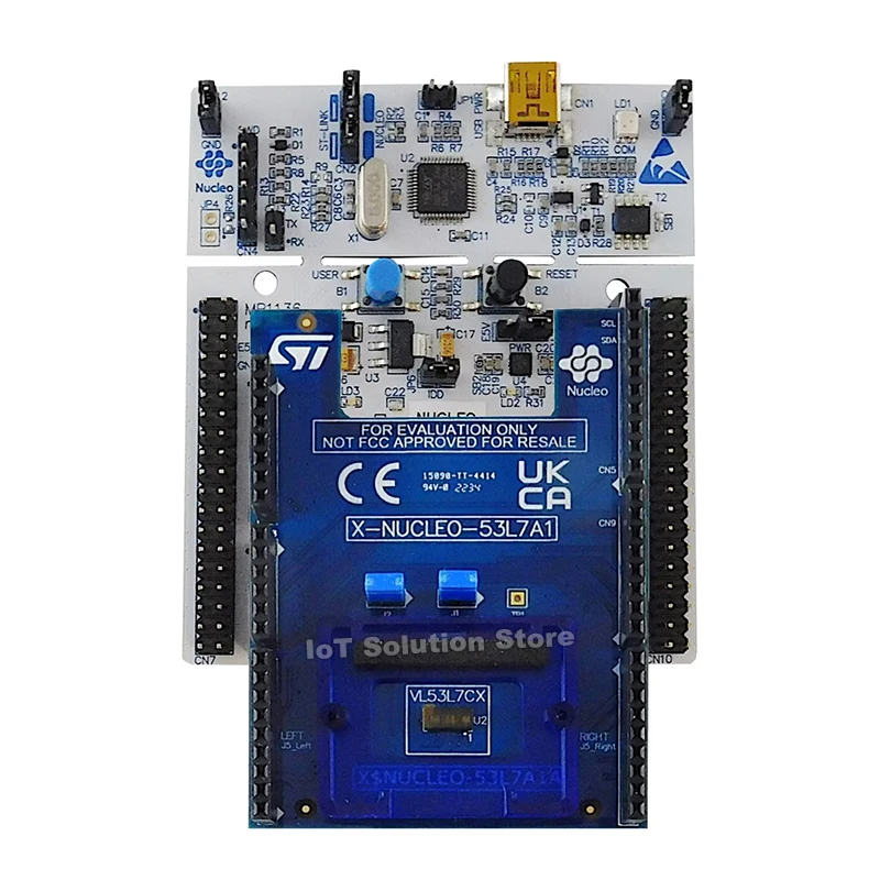 Фото P-NUCLEO-53L7A1 VL53L7CX STM32 Nucleo pack with X-NUCLEO-53L7A1 expansion board and NUCLEO-F401RE development board №1