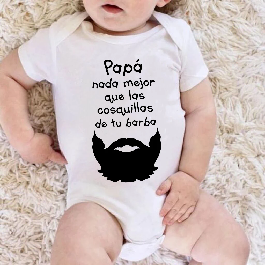 Dad Nothing Better Than The Tickling of Your Beard Baby Body Suit New Born Short Sleeve Romper Toddler Fathers Day Outfits