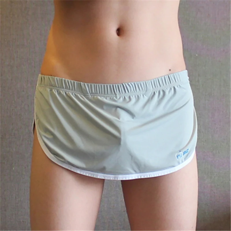 

AIIOU Novelty Men Boxers Shorts Sexy Gay Underwear Sides Open Hollow Out Breathable Casual Couple Knickers Underpants