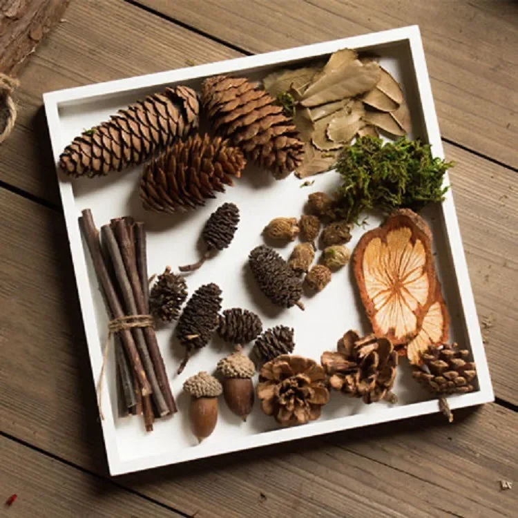 Сухой цветок креативная наклейка материал для детского сада воск ручной работы