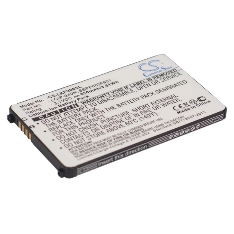 Аккумулятор Cameron Sino для LG GT550 Encore, GW370, GW520, GW525, KF900, KF900 PRADA II, KM555, KM555E, KS500, KS660, LX265 RUMOR 2 950 мАч  3,52 Вт·ч (art.: 3920da72fd990) - 3920da72fd990