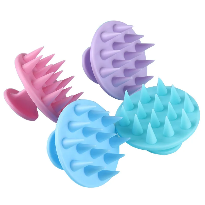 

Silicone Head Body Scalp Massage Brush Silicone Shampoo Brush Hair Shower Brush Washing Clean Comb Bath Hair Massage Comb