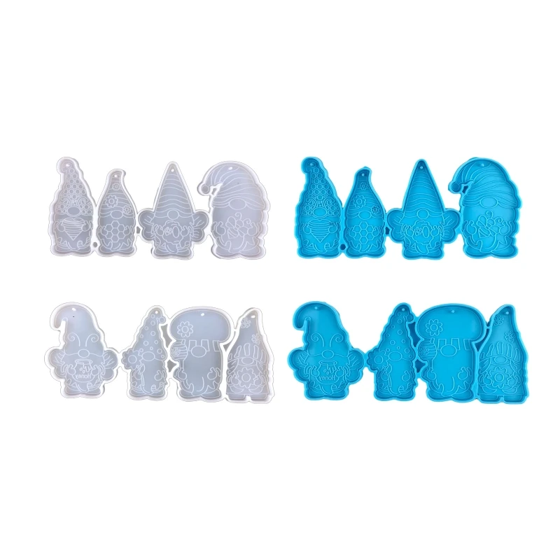 

R3MC Little Gnome Mold DIY Keychain Pendant Crafting Mould for Christmas Love Gift