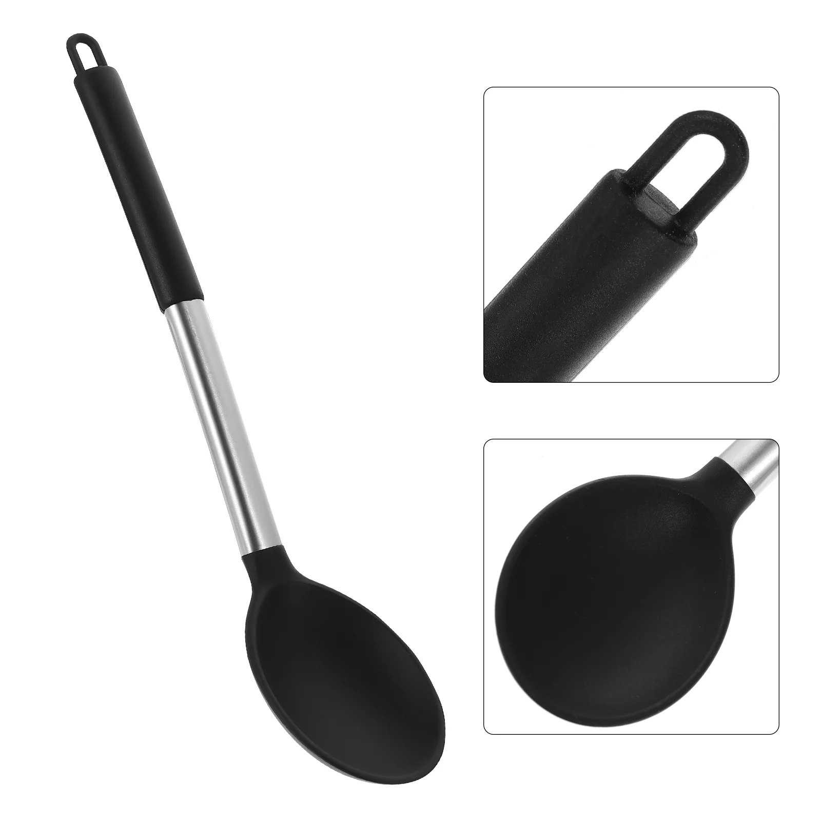 

Silicone Salad Spoon Household Tools Serving Spoons Tablespoon Silicone Spoons Cooking Silica Gel Silicone Spoon Spatula
