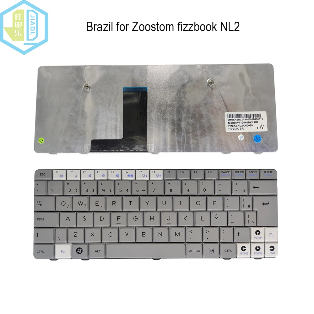 

Laptop Brazilian Replacement keyboards for Zoostorm Fizzbook NL2 BR Brazil Portugal Notebook keyboard New V112646BK1 AENL2AN0020