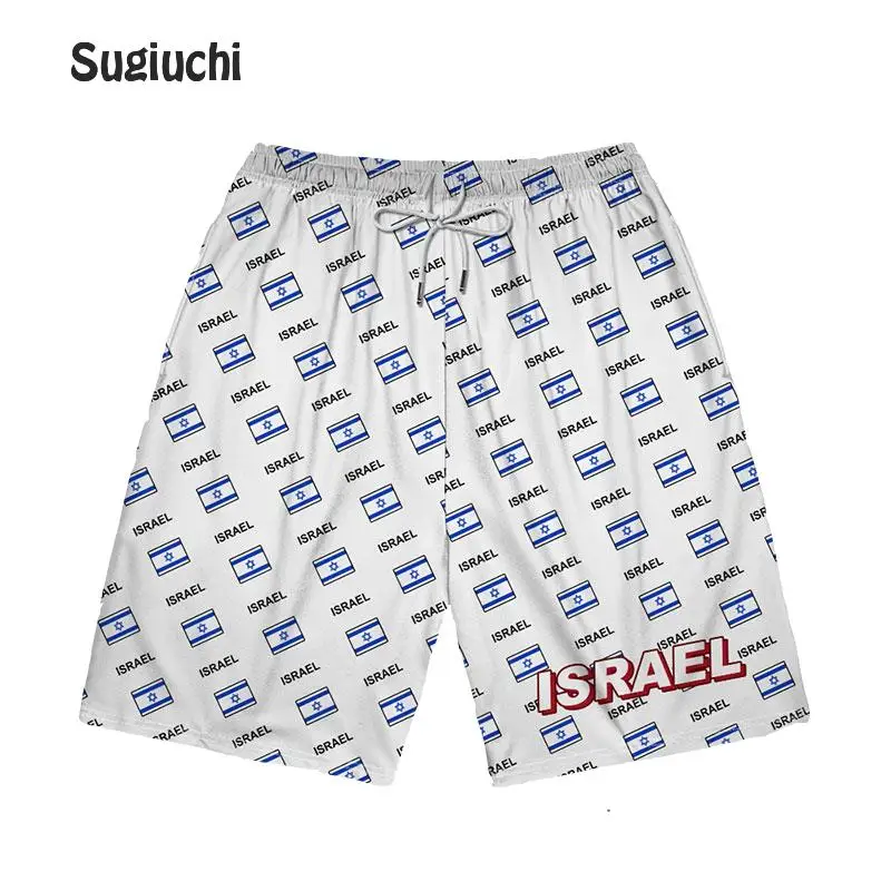 

Israel Israeli ISR Men's Shorts Streetwear Board Shorts Casual Man Pocket Gym Sweat Beach New Fashion Sweat Pants Summer