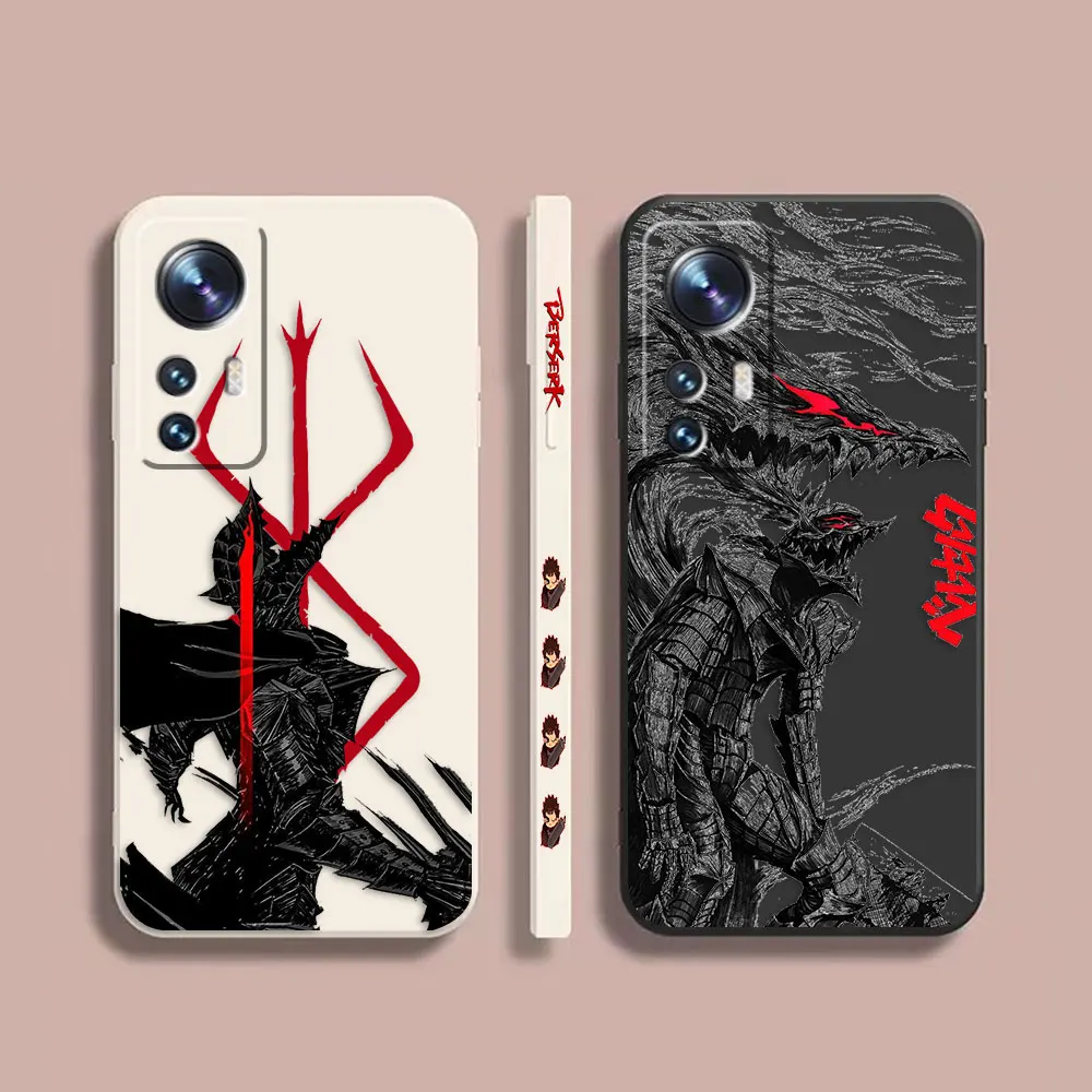 

Phone Case For Xiaomi 13 12 12T 12S 11 11T 10 10S 9 8 Pro Ultra Lite Case Cover Funda Cqoue Shell Capa Anime Guts Berserk Manga