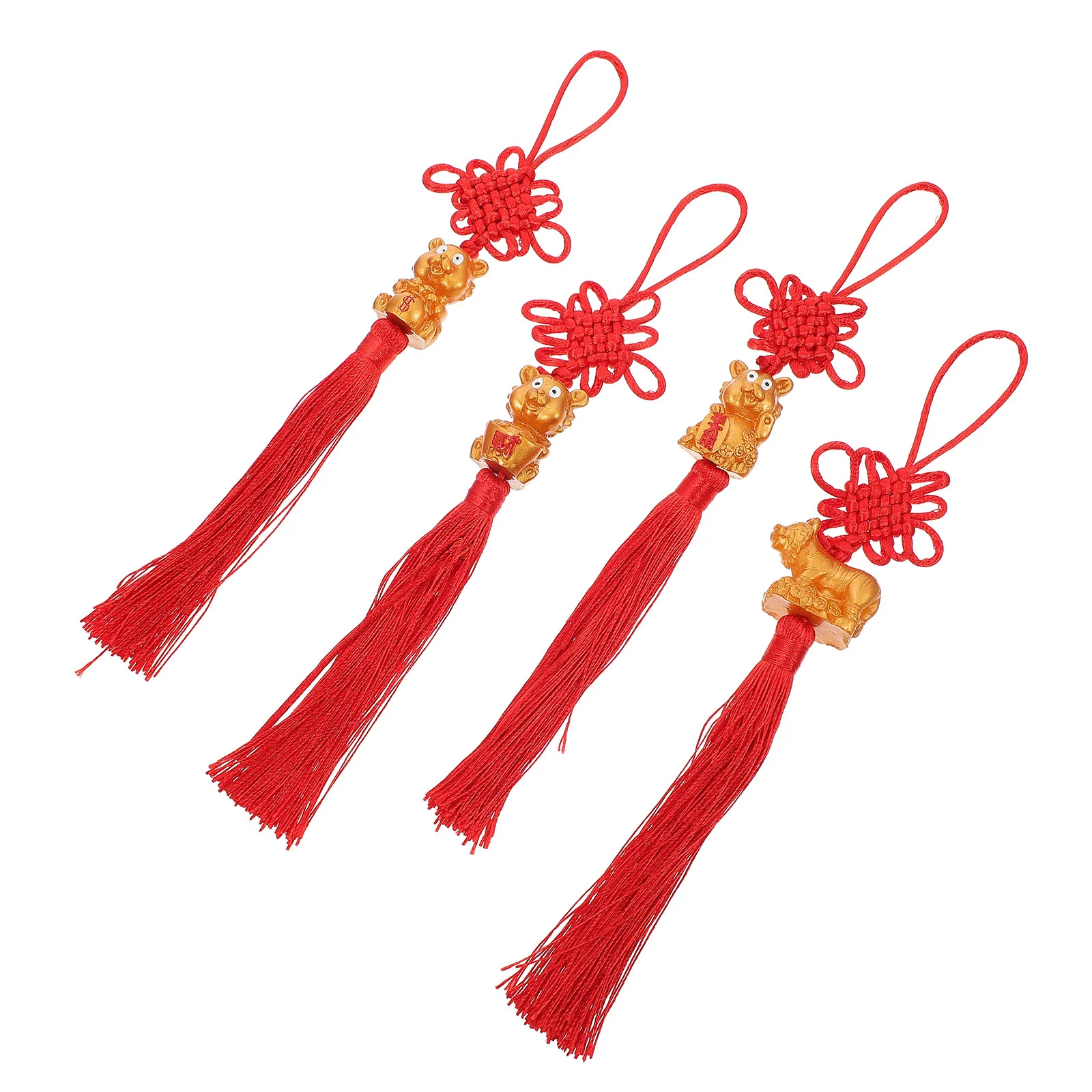 

4Pcs Chinese Knot Decors Chinese Knot Adornments Chinese Style Decorations
