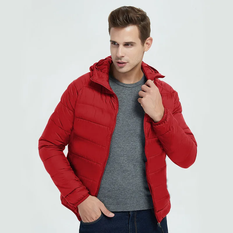 New Style Cotton Padded Clothes Men's Hooded Long Sleeved Short Warm Thickened Cotton Padded Clothes